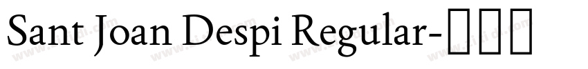 Sant Joan Despi Regular字体转换